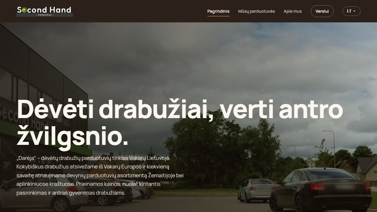 Darėja.lt — atliktas projektas